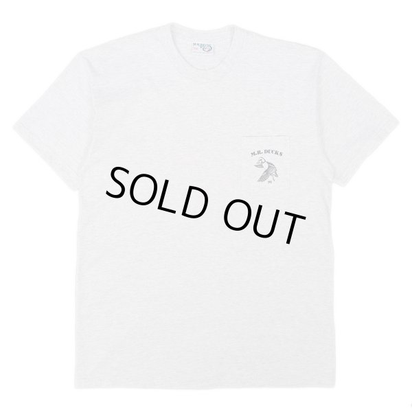 画像2: 90's MR.DUCKS ポケット付き プリントTシャツ "GRAY / MADE IN USA" (2)