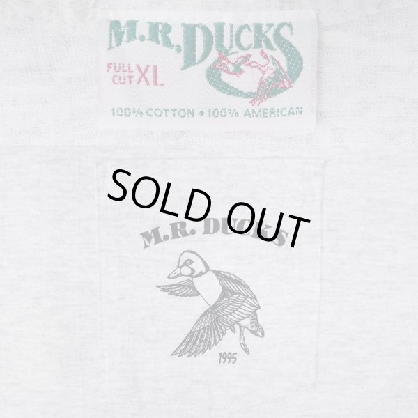 画像3: 90's MR.DUCKS ポケット付き プリントTシャツ "GRAY / MADE IN USA" (3)