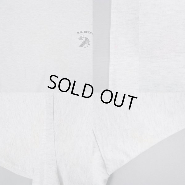 画像4: 90's MR.DUCKS ポケット付き プリントTシャツ "GRAY / MADE IN USA" (4)