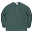 画像1: 90's Eddie Bauer ストライプ柄 ヘンリーネックカットソー "白タグ" (1)