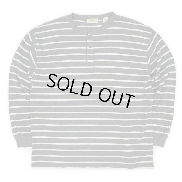 画像1: 90's ST JOHN'S BAY ボーダー柄 ヘンリーネックカットソー (1)