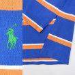 画像3: 90-00's Polo Ralph Lauren マルチボーダー柄 ポロシャツ “BLUE BASE” (3)