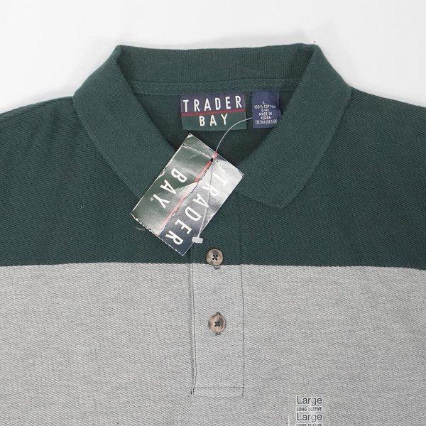 画像3: 90-00's TRADER BAY L/S ポロシャツ "DEADSTOCK" (3)