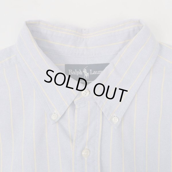 画像3: 90's Polo Ralph Lauren ストライプ柄 ボタンダウンシャツ "BIG SHIRT" (3)