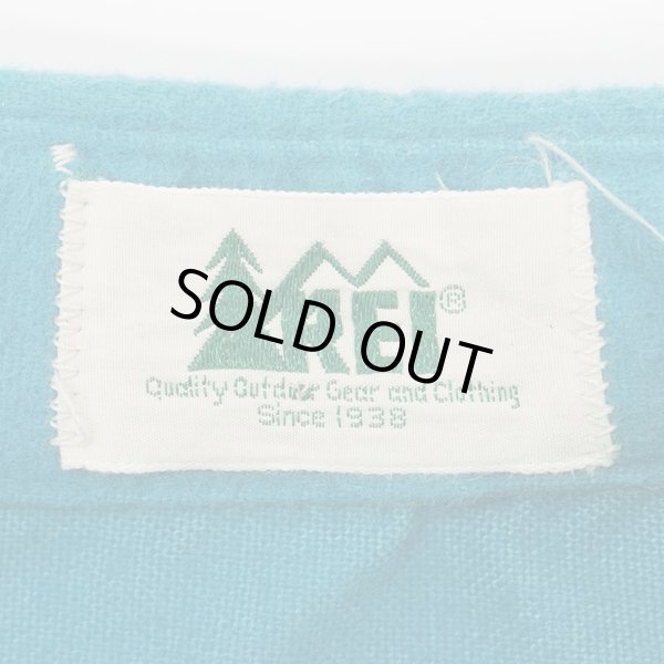 画像2: 80's REI シャモアクロス ワークシャツ “TEAL GREEN” (2)