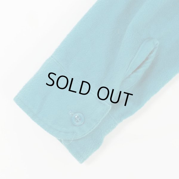 画像3: 80's REI シャモアクロス ワークシャツ “TEAL GREEN” (3)