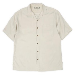90's ROEVELLE S/S オープンカラー シルクシャツ
