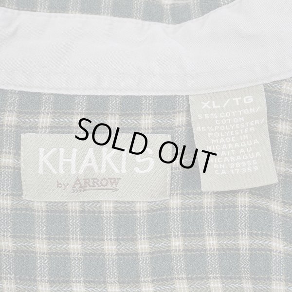 画像2: 90's KHAKI'S by ARROW レギュラーカラーシャツ "Olive Plaid" (2)