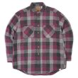 画像1: 90's ST JOHN'S BAY ヘビーネルシャツ “Purple × Black Plaid” (1)