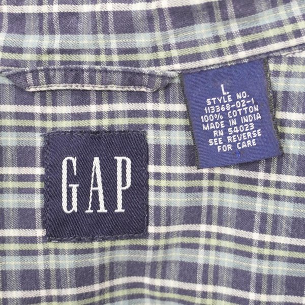 画像2: Early 00's OLD GAP レギュラーカラーシャツ (2)