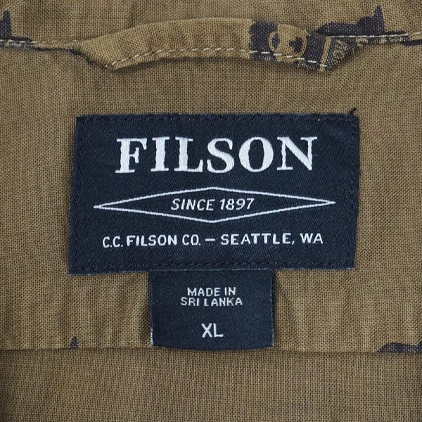 画像2: 00's FILSON × SMOKEY BEAR S/S 総柄 オープンカラーシャツ (2)