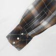 画像4: 80's JC Penney レーヨンウエスタンシャツ "Brown Ombre Plaid" (4)