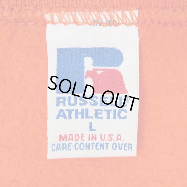 画像2: 90's RUSSELL カレッジプリント スウェット "MADE IN USA" (2)