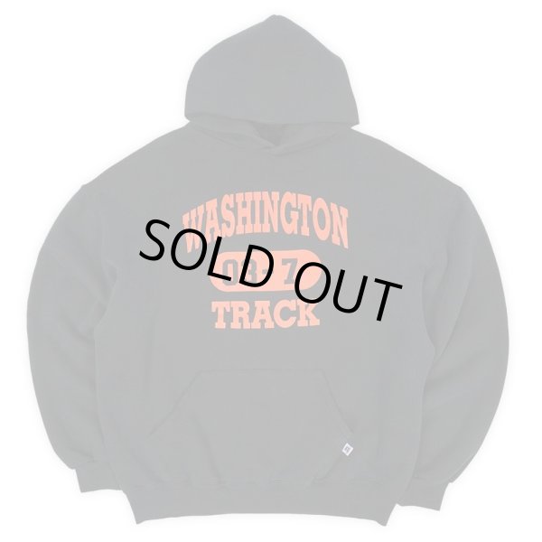 画像1: Late 90's RUSSELL  カレッジプリント スウェットパーカー "BLACK" (1)