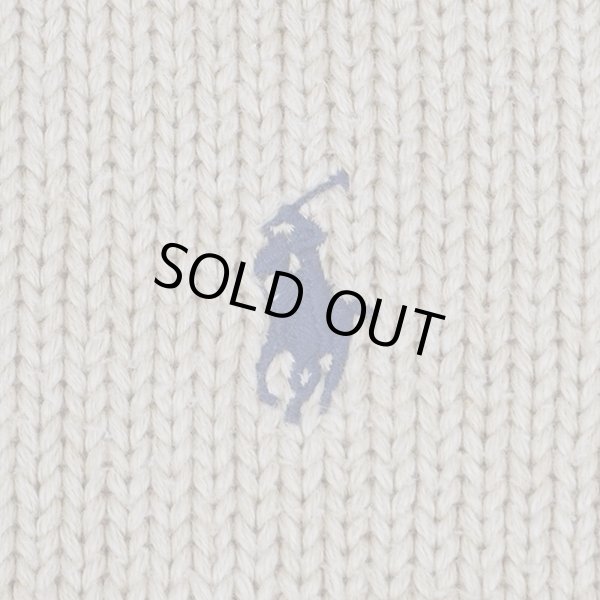 画像3: 90's Polo Ralph Lauren コットンニット "BEIGE" (3)