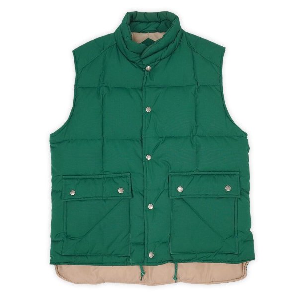 画像1: 90's ST JOHN'S BAY ダウンベスト "GREEN" (1)