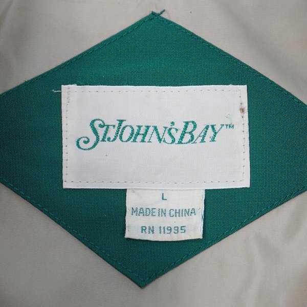 画像2: 90's ST JOHN'S BAY ダウンベスト "GREEN" (2)