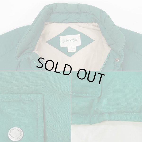 画像5: 90's ST JOHN'S BAY ダウンベスト "GREEN" (5)