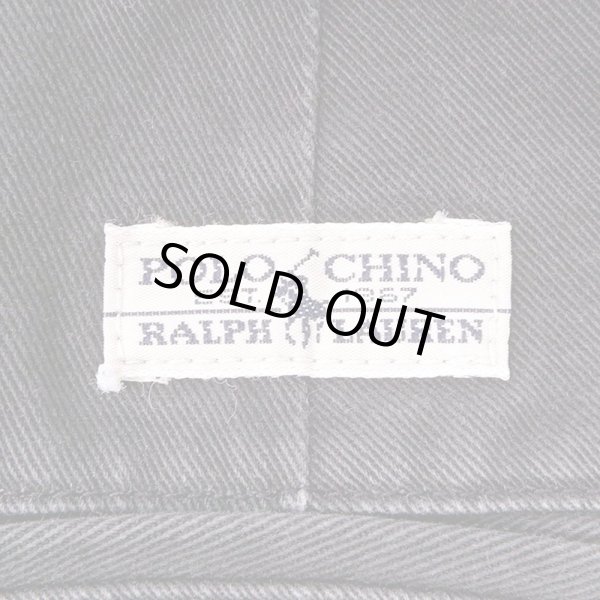 画像3: 90's Polo Ralph Lauren 2タック チノトラウザー "ANDREW PANT / BLACK" (3)