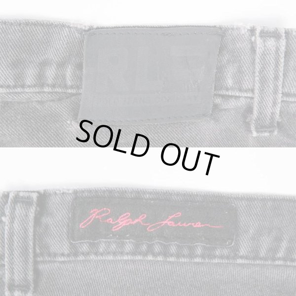 画像3: 90's POLO JEANS ブラックデニムパンツ "W33 L32" (3)