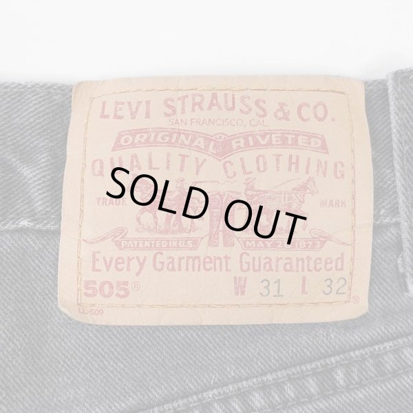 画像3: Early 00's Levi's 505 ブラックデニムパンツ (3)