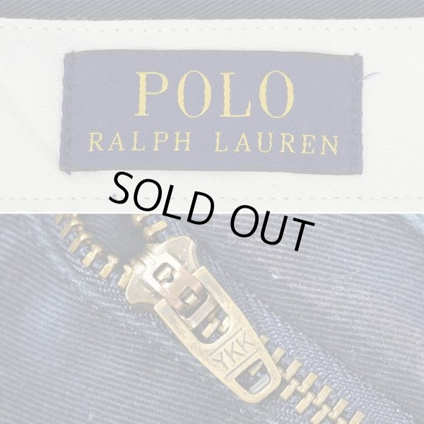 画像4: 00's Polo Ralph Lauren ノータック チノトラウザー "NAVY / W32 L32" (4)