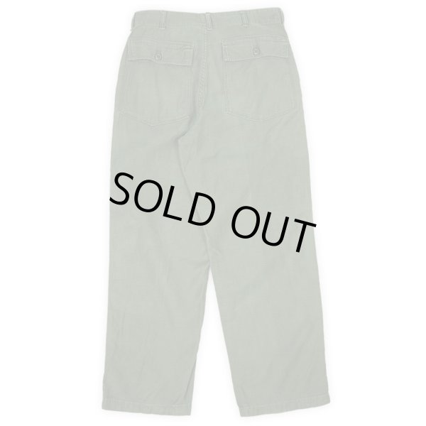 画像2: 60's US.ARMY コットンサテン ベイカーパンツ "W34 L31" (2)