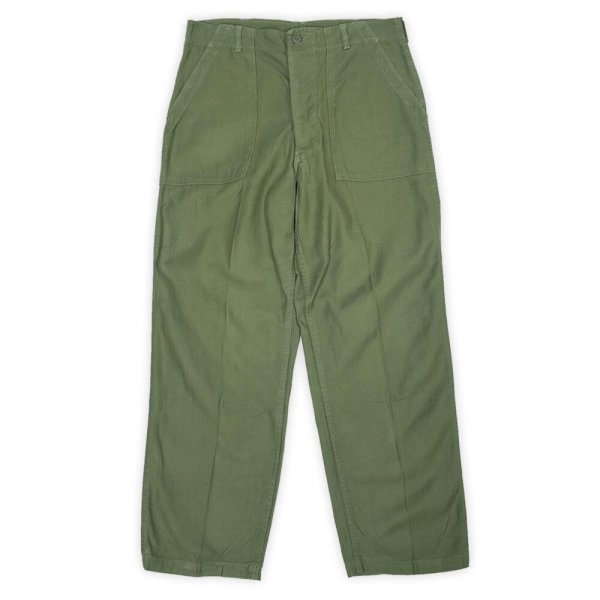 画像1: 60's US.ARMY コットンサテン ベイカーパンツ "W36 L31" (1)