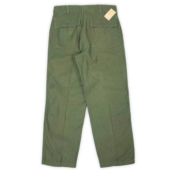 画像2: 60's US.ARMY コットンサテン ベイカーパンツ "W36 L31" (2)