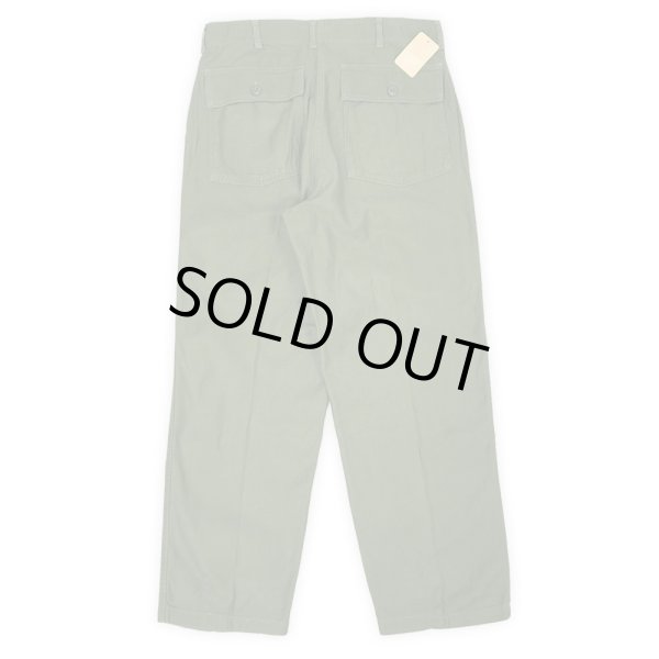 画像2: 60's US.ARMY コットンサテン ベイカーパンツ "W36 L31" (2)