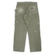 画像2: 00's Dickies ダックペインターパンツ "MOSS GREEN / W32 L30" (2)