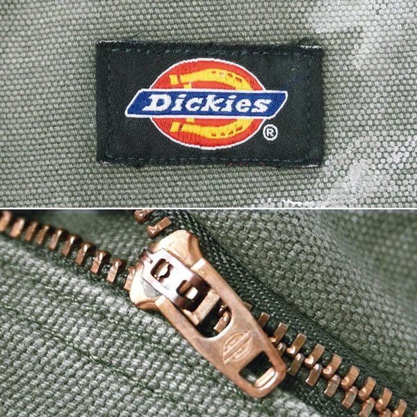 画像4: 00's Dickies ダックペインターパンツ "MOSS GREEN / W32 L30" (4)