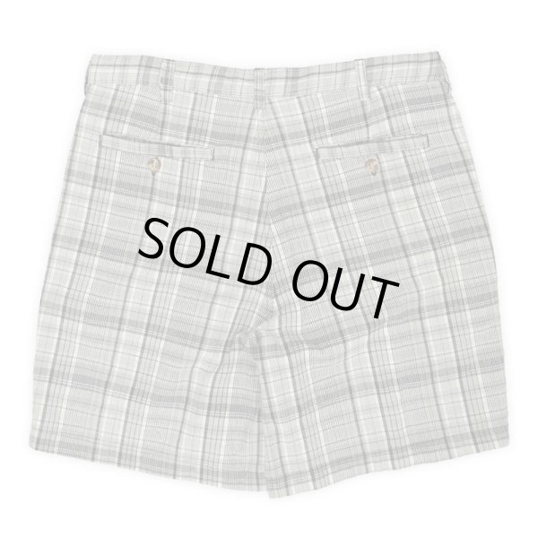 画像2: 90's ARROW 2タック コットンショーツ "GRAY Plaid" (2)