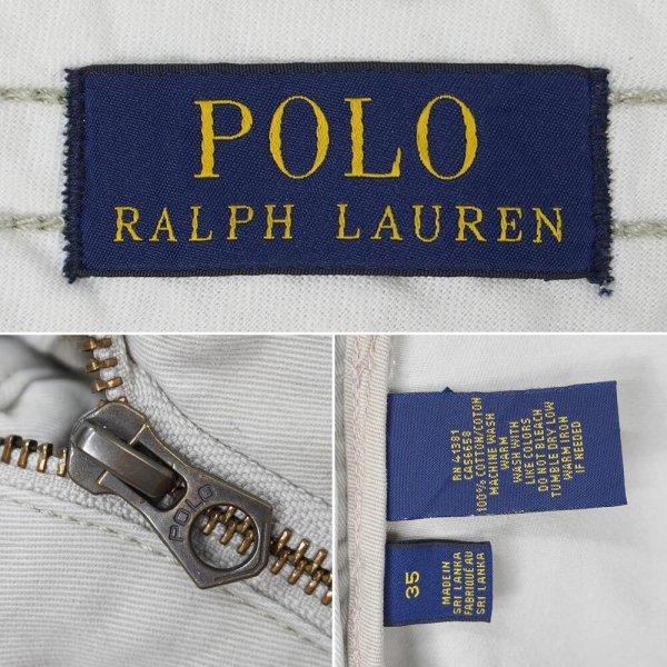画像4: 00's Polo Ralph Lauren チノカーゴショーツ "W35 / LIGHT BEIGE" (4)