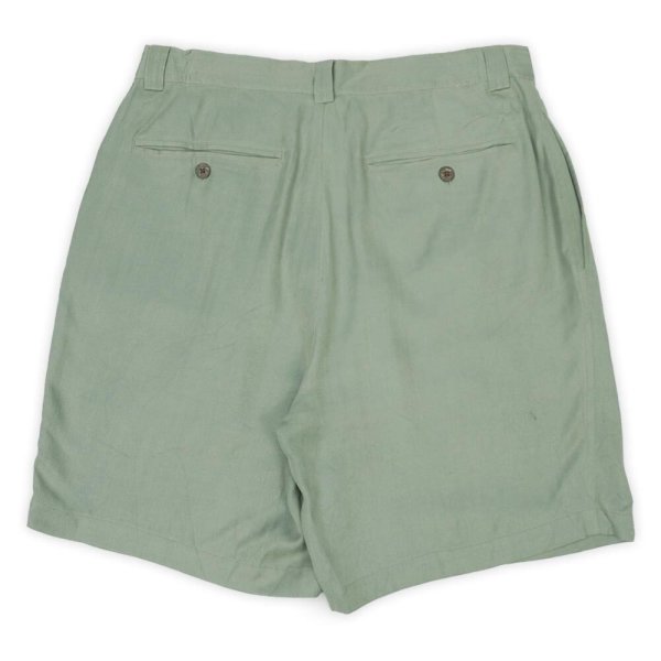 画像2: 00's Tommy Bahama 1タック シルクショーツ (2)