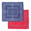 画像1: 60's Vintage Bandanna 2pcs SET “ELEPHANT BRAND” (1)