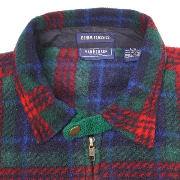 画像3: 90's VAN HEUSEN チンストラップ フリーススウィングトップ (3)