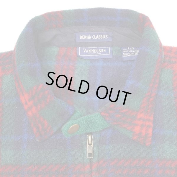 画像3: 90's VAN HEUSEN チンストラップ フリーススウィングトップ (3)