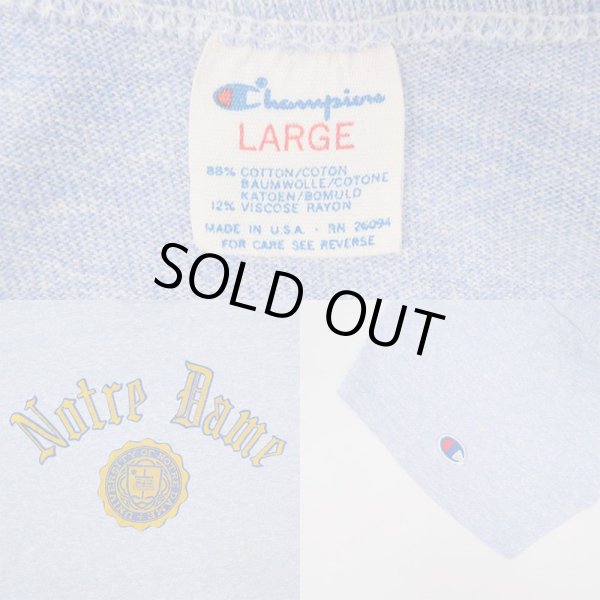 画像2: 80's Champion 88/12 カレッジプリントTシャツ "MADE IN USA" (2)