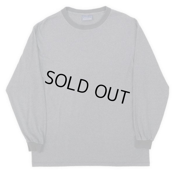 画像1: 90's BASIC EDITIONS マルチボーダー柄 L/S Tシャツ (1)