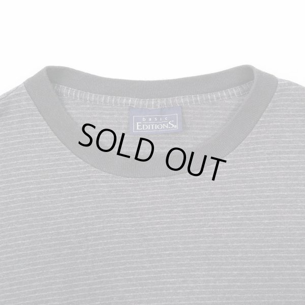 画像3: 90's BASIC EDITIONS マルチボーダー柄 L/S Tシャツ (3)