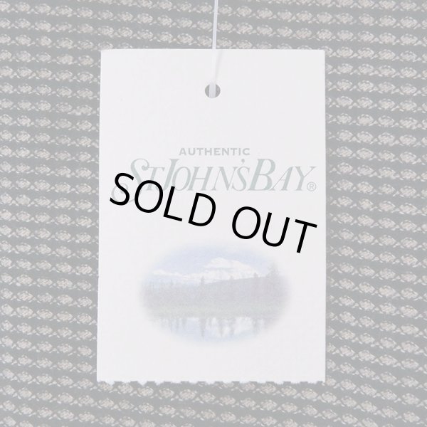 画像3: 90's St John's BAY ヘンリーネック カットソー"DEADSTOCK / KHAKI × BLACK" (3)