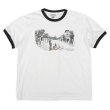 画像1: 00's Disney キャラクタープリント リンガーTシャツ (1)