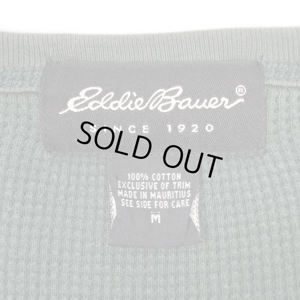 画像2: 00'S Eddie Bauer コットンサーマル "FADE GREEN" (2)