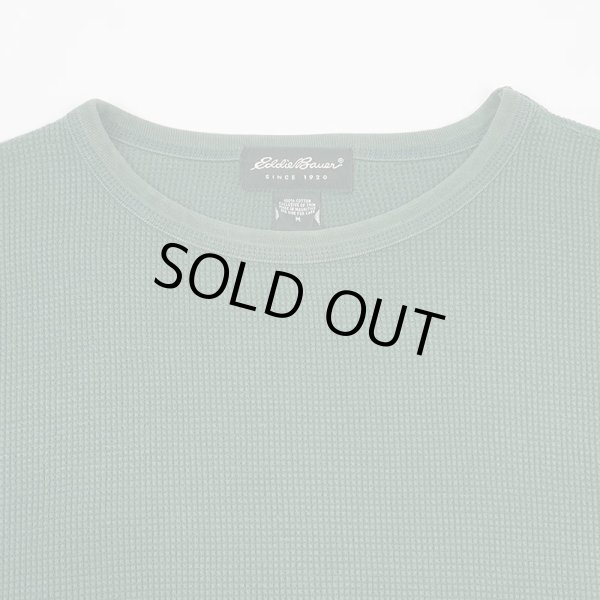 画像3: 00'S Eddie Bauer コットンサーマル "FADE GREEN" (3)