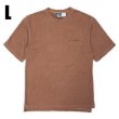 画像1: 【L】90's STEEL BRIDGE コットンピケ ポケットTシャツ "ORANGE / MADE IN USA / DEADSTOCK" (1)