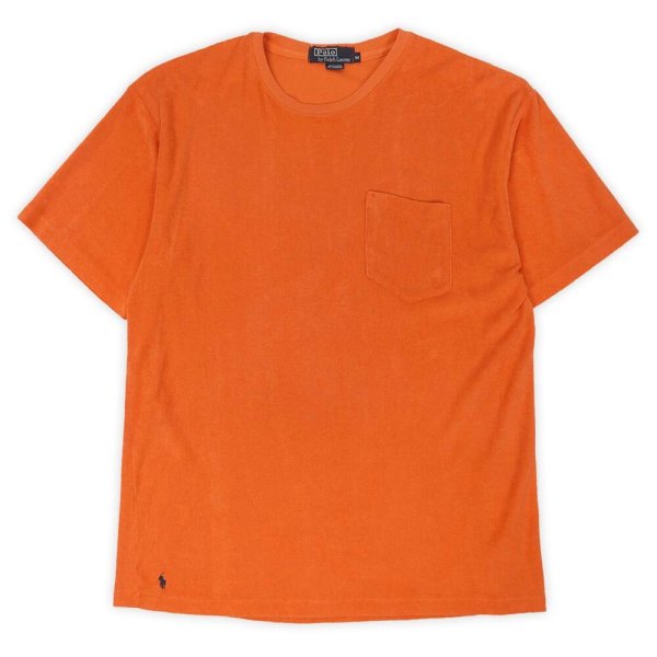画像1: 90's Polo Ralph Lauren パイルポケットTシャツ "MADE IN USA" (1)