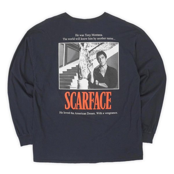 画像2: 00's SCARFACE L/S 両面プリントTシャツ (2)