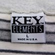 画像2: 90's KEY ELEMENTS マルチボーダーTシャツ "MADE IN USA" (2)