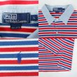 画像2: 90's Polo Ralph Lauren マルチボーダー柄 ポロシャツ “TRICOLORE” (2)